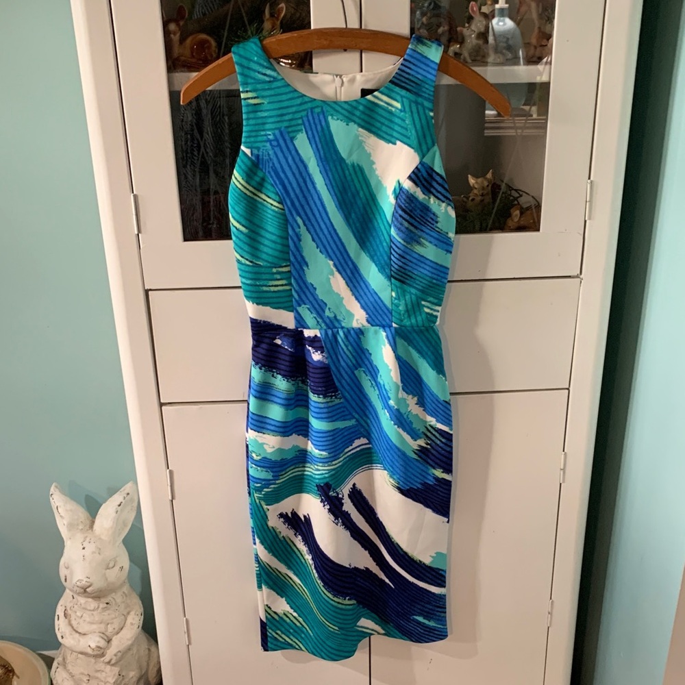 Aqua sz XS Blue and White Striped Women's Dress nwt